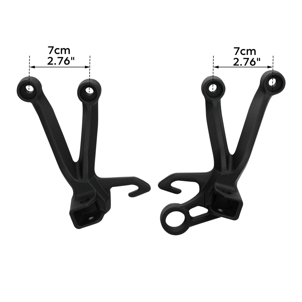 Rear Passenger Foot Pegs Rest Bracket for Suzuki GSXR1000 (2003–2004) Sand Black