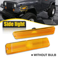 Front Bumper Fender Side Marker Light Lamps for Jeep Wrangler YJ (1987–1995)