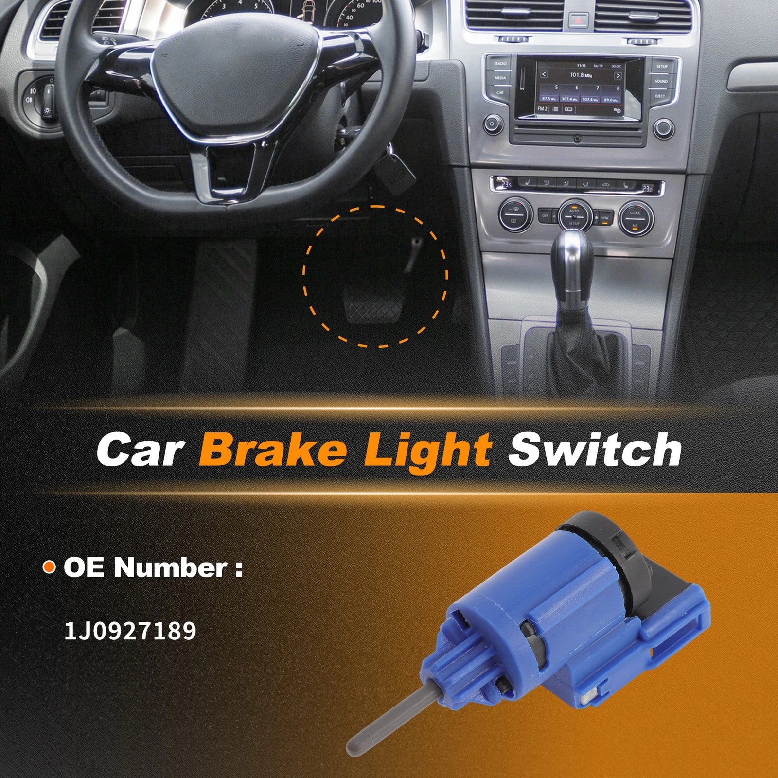 Brake Light Switch for Audi TT (2000–2002) 1J0927189