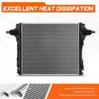 Aluminum Core Radiator for Ford F250-F550 SD 6.2L 7.3L (2017–2024) DPI-13849