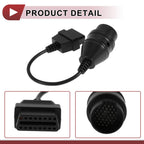 38 Pin OBD1 to 16 Pin OBD2 Car Diagnostic Connector Adapter Cable
