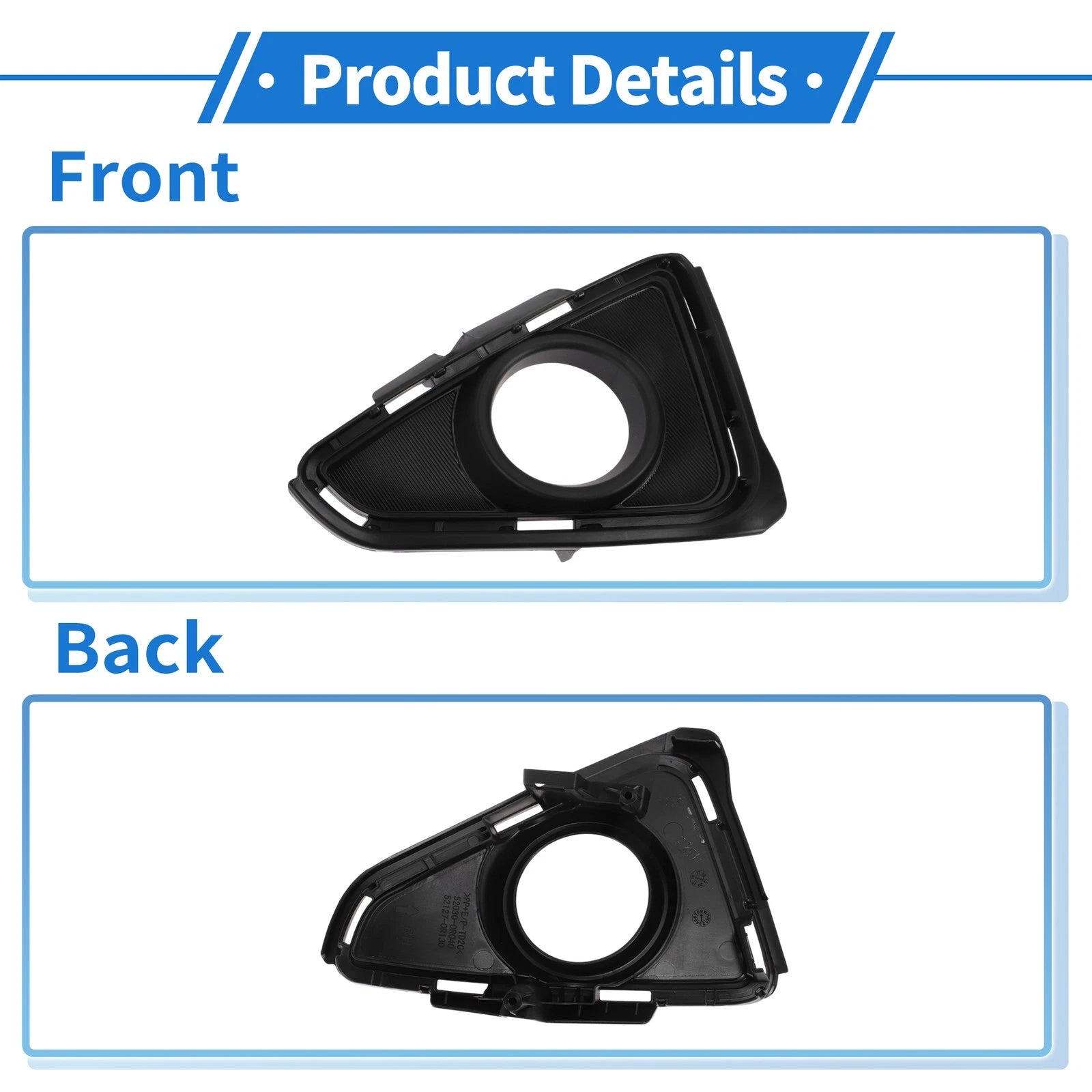 Front Right Fog Light Grill No. 520300R040 for Toyota RAV4 (2016–2019)