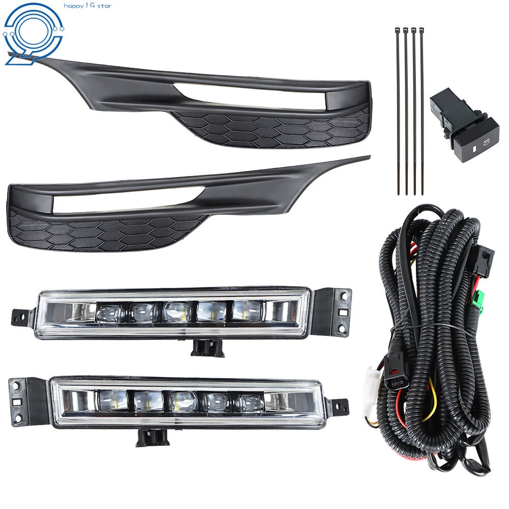 LED Bumper Fog Lights Switch + Wiring for Honda Accord (2016–2017)