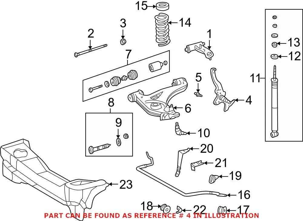 Genuine OEM Front Left Steering Knuckle 2023300020 for Mercedes-Benz C220 (1994)