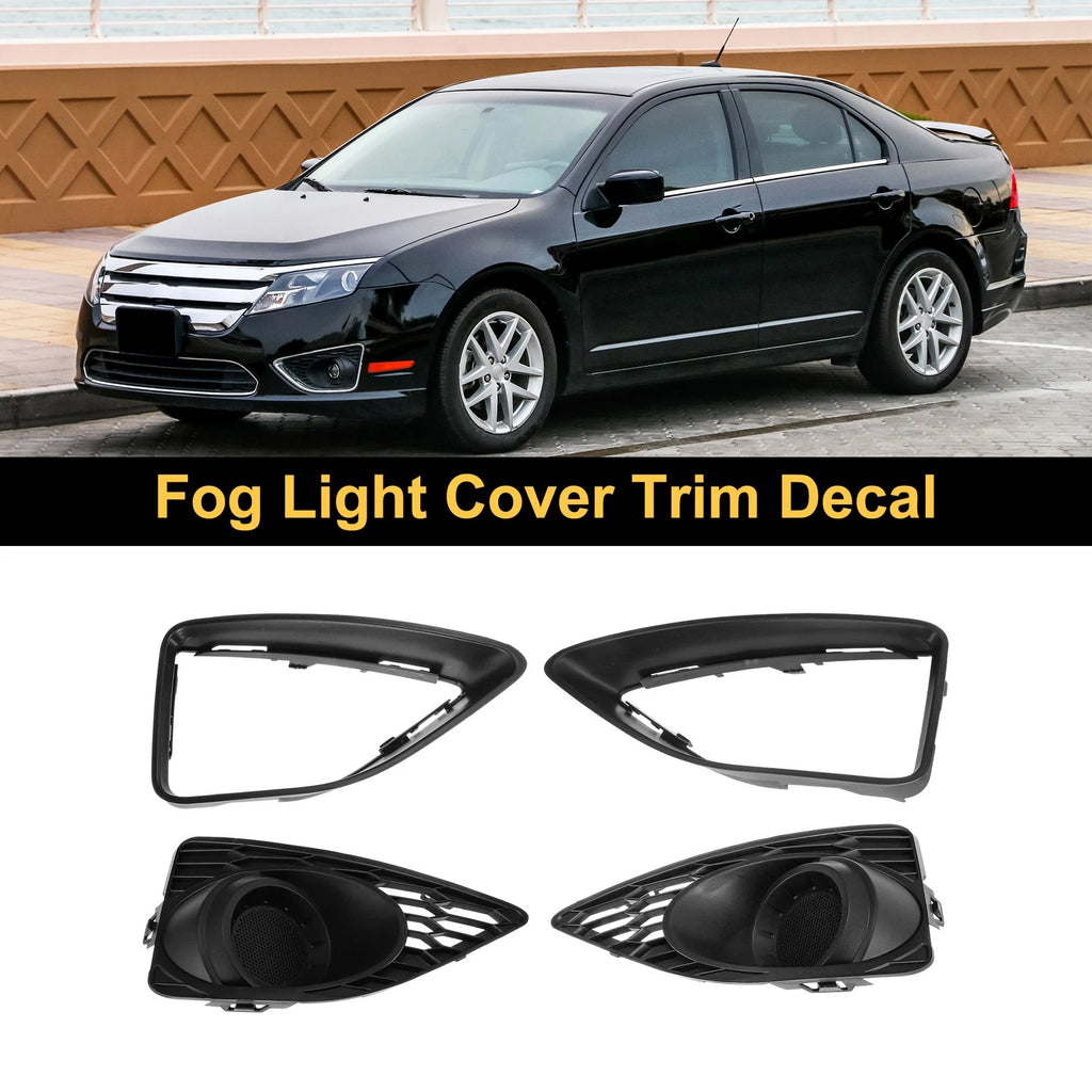 Fog Light Grill No.AE5Z17E810FA for Ford Fusion (2010–2012) Black ABS