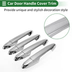 Car Door Handle Cover Trim for Honda Fit Jazz GK5 GP5 2014-2018 Silver Tone