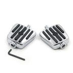Gear Skull Foot Pegs for Harley (1984–2016) w/ Foot Peg Support Chrome