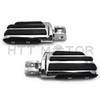 Chrome Rubber Pilot Footpeg Footrest for Kawasaki Ninja 250R (2000–2012) Z10 (2003–2016)