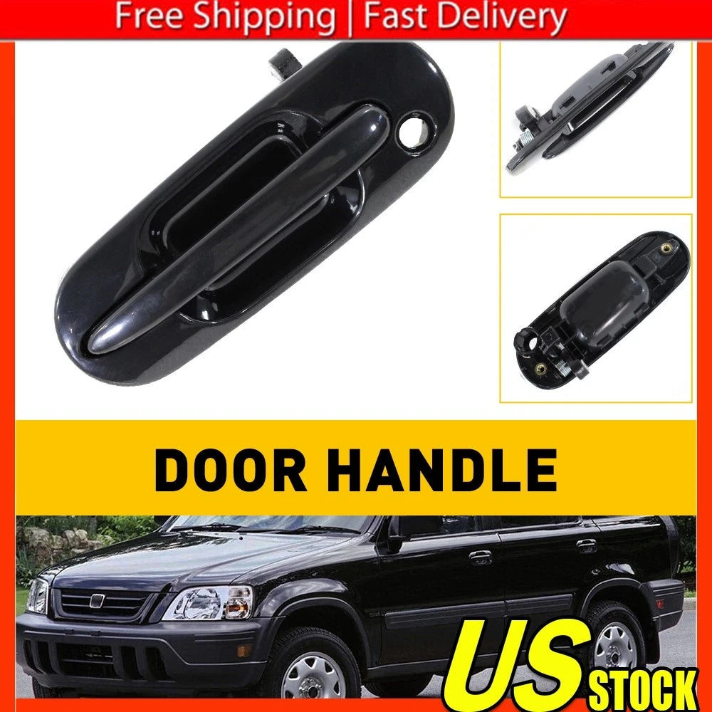 Front Outer Door Handle for Honda CR-V 1997–2001 (Driver Side, Black)