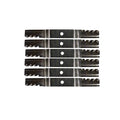 Set of 6 Toothed Mulching Blades for John Deere Mowers (1550–1580) TCU51118