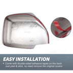 Pair Chrome Plated Rearview Mirror Cap Overlay for Lexus Land Cruiser 