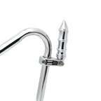 Chrome Bamboo 1.25" FootPeg P-Clamp for Honda GoldWing Shadow Valkyrie