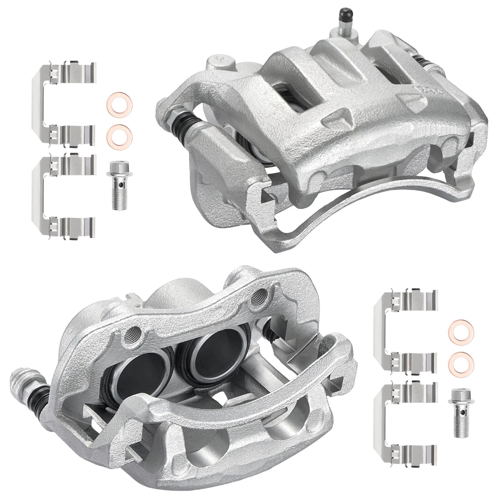 Set of 2 Front Brake Calipers with Bracket for Nissan Xterra (2000–2004)