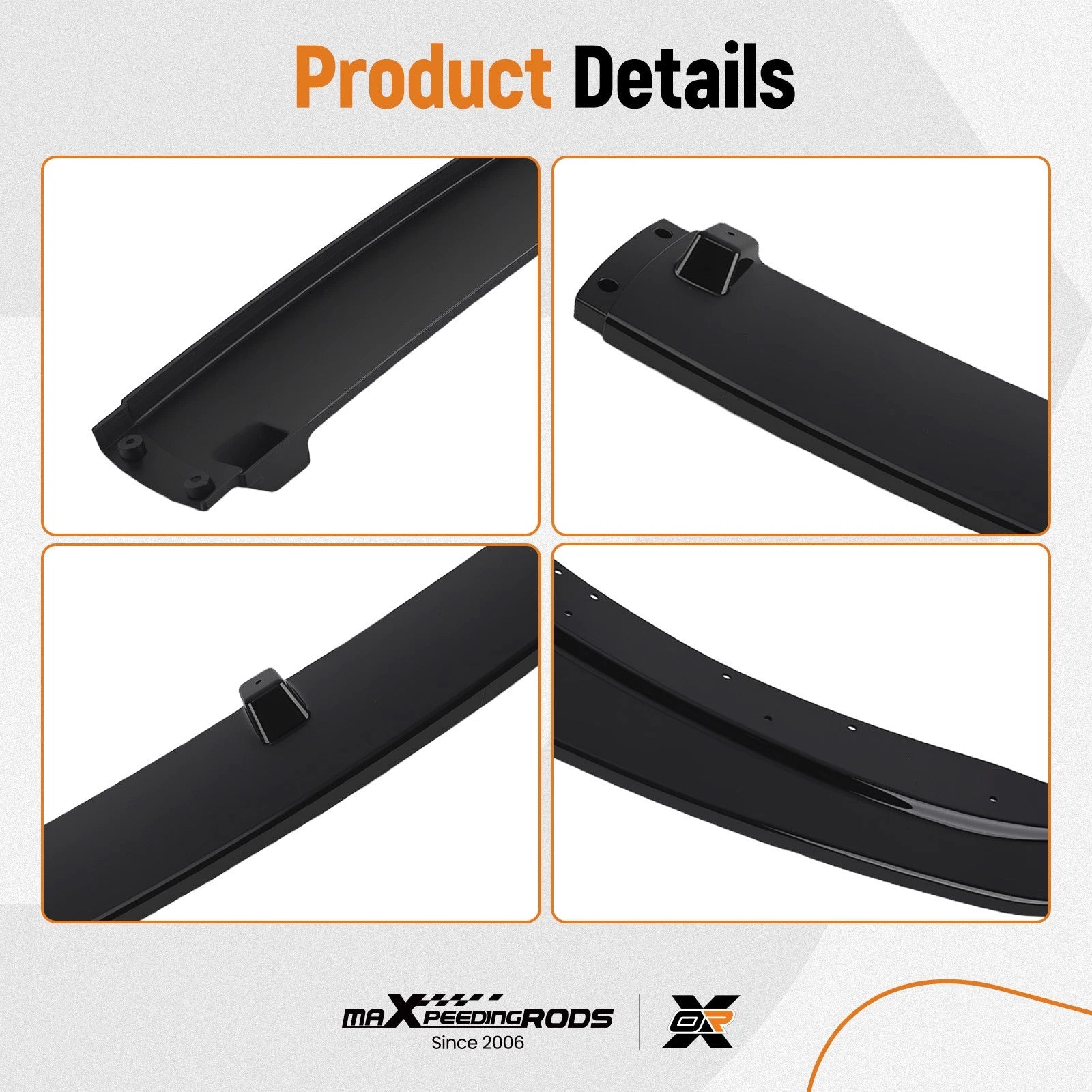 Gloss Black Front Bumper Splitter for BMW F30 320i 328i (2012-2015)