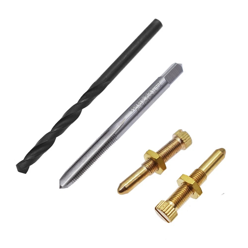 Idle Screws & Jamb Nut Drill Bit Tap Install Kit for Yamaha Banshee (1987–2006)