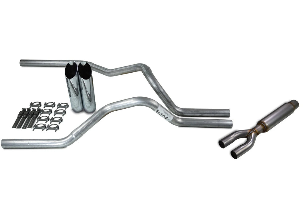 2.5" Dual Exhaust Kit for Dodge Ram 1500 (1994–2003) with Glasspack Tip