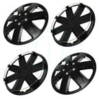 Set of 4 Black 16" Wheel Hub Caps for R16 Tire 5 Lug Wheels