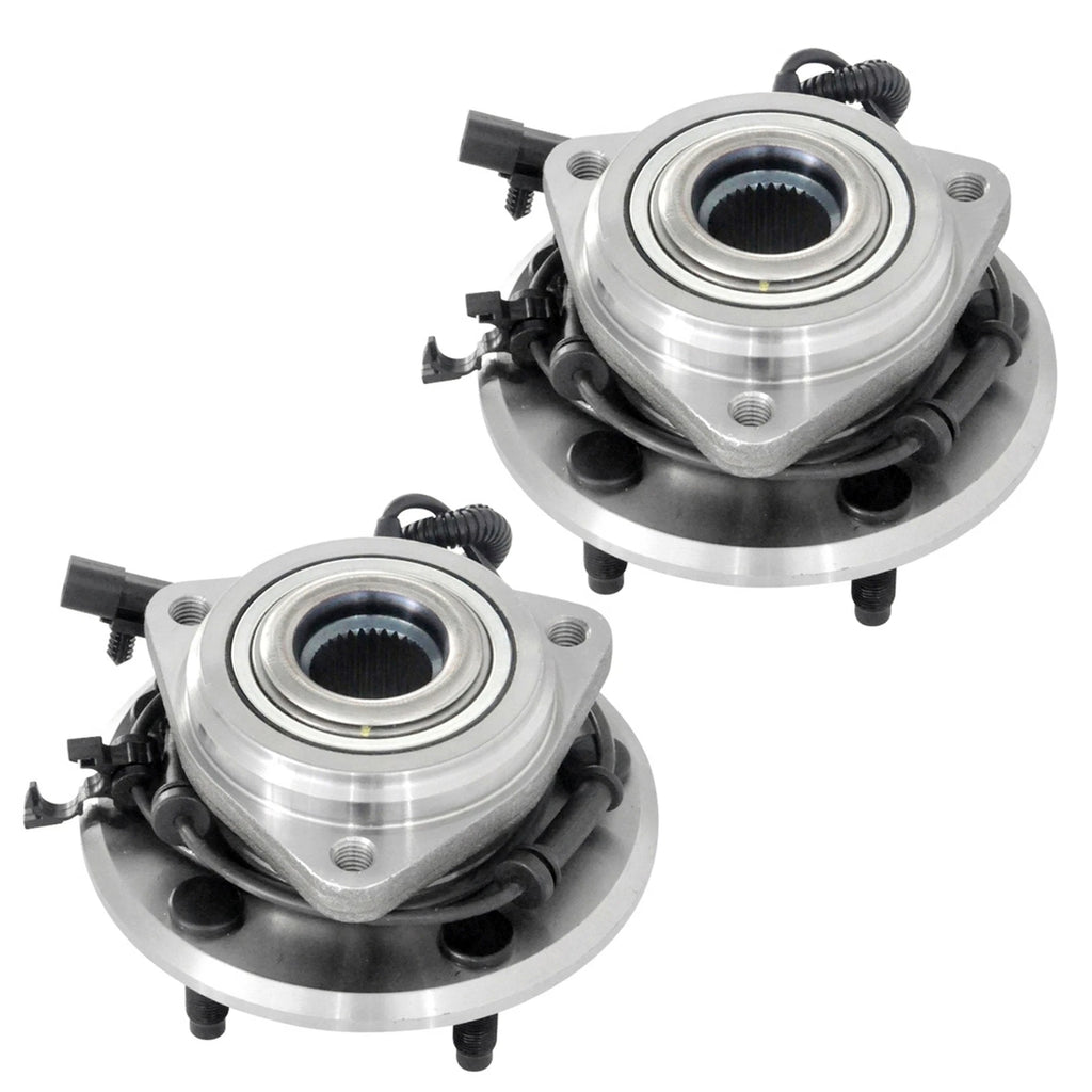 2X Front Wheel Bearings & Hubs for Jeep Wrangler (2007–2016)