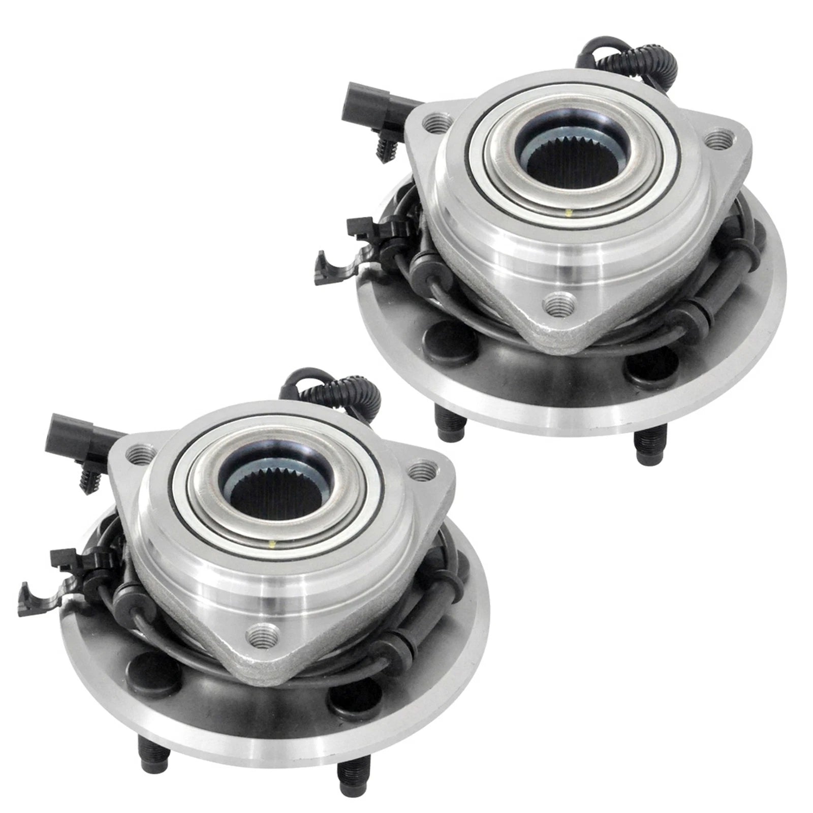 2X Front Wheel Bearings & Hubs for Jeep Wrangler (2007–2016)