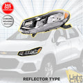 Driver Halogen Headlight for Chevy Trax (2017–2022) Reflector Type w/ Bulb