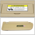 Left Driver Sun Visor for Honda Civic (2006–2011) Beige OE Style