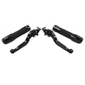 Black Extendable Brake Clutch Lever Grip Set for Yamaha YZF R1 R6