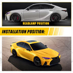 Purple Headlight DRL Tint Overlay for Lexus IS (2021â2025)