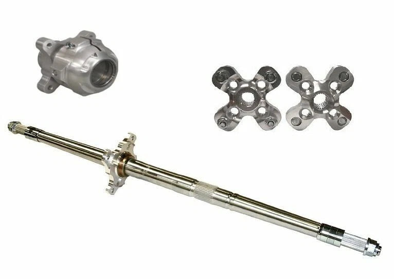 Lonestar LSR Axcalibar Axle + Rear Hubs Brake Lock Nut for Honda TRX450R (2004–2009)