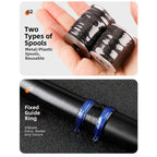 Nylon Thread for Fishing Rod Guide Ring Tying (60M, 70M) - Plastic Spool Pack
