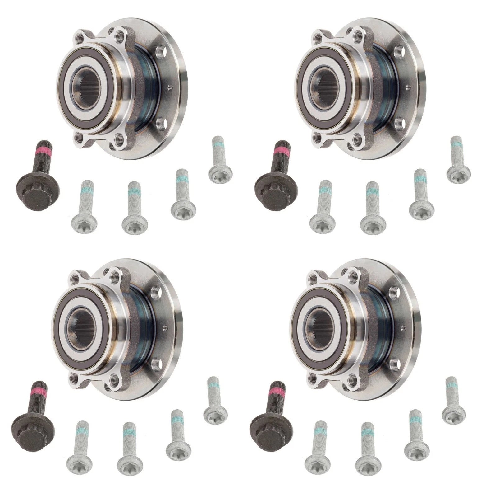 FAG Front & Rear Wheel Bearing Kit for Audi A3 Quattro TT Quattro VW R32 (2006–2013)