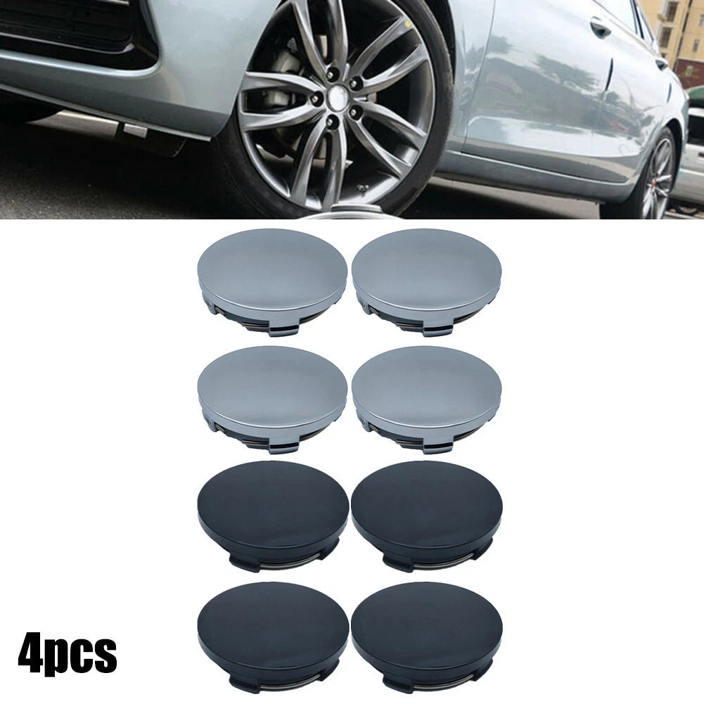 Set of 4 ABS Wheel Hub Covers 60mm for Any Vehicle