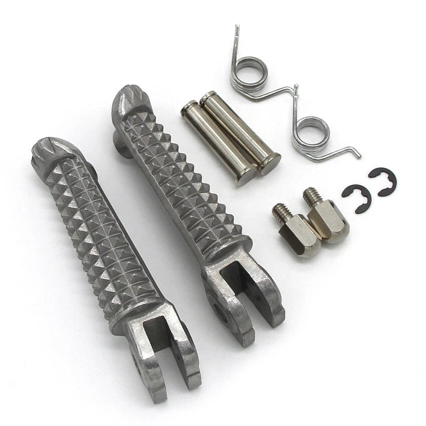 Silver Front Footrest Pegs for Yamaha YZF-R1 (2000–2023)