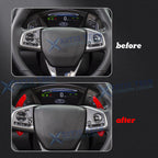 Red Aluminum Steering Wheel Paddle Shifter Extension for Acura (2015-2021)