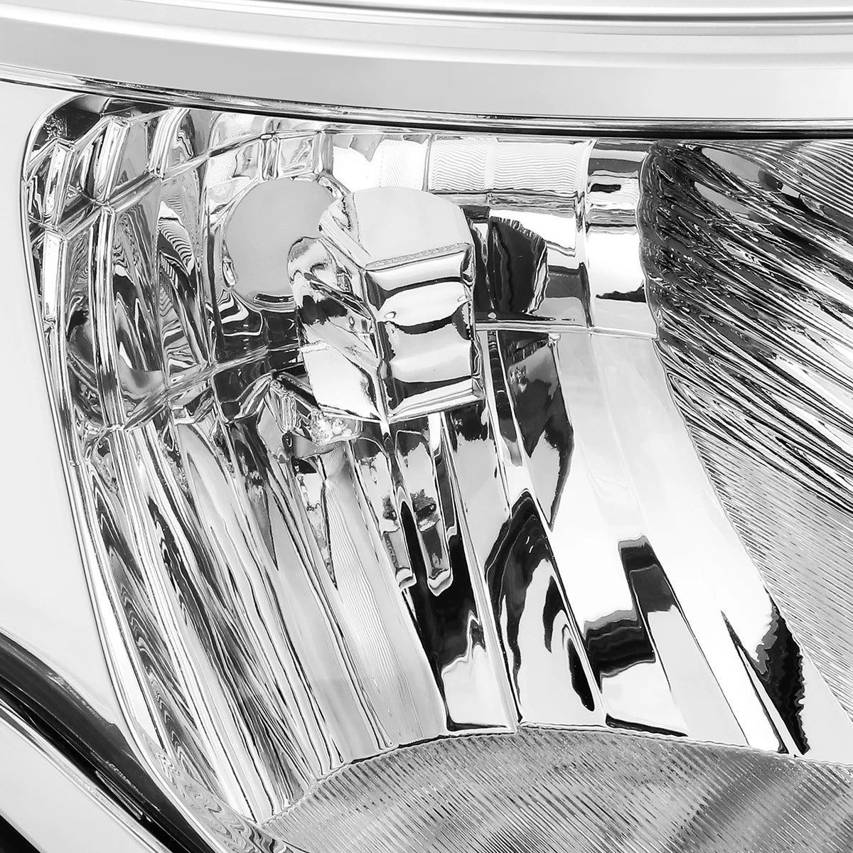 Set of 2 OE Style Headlight Lamps for Ford Flex (2013–2019) Chrome