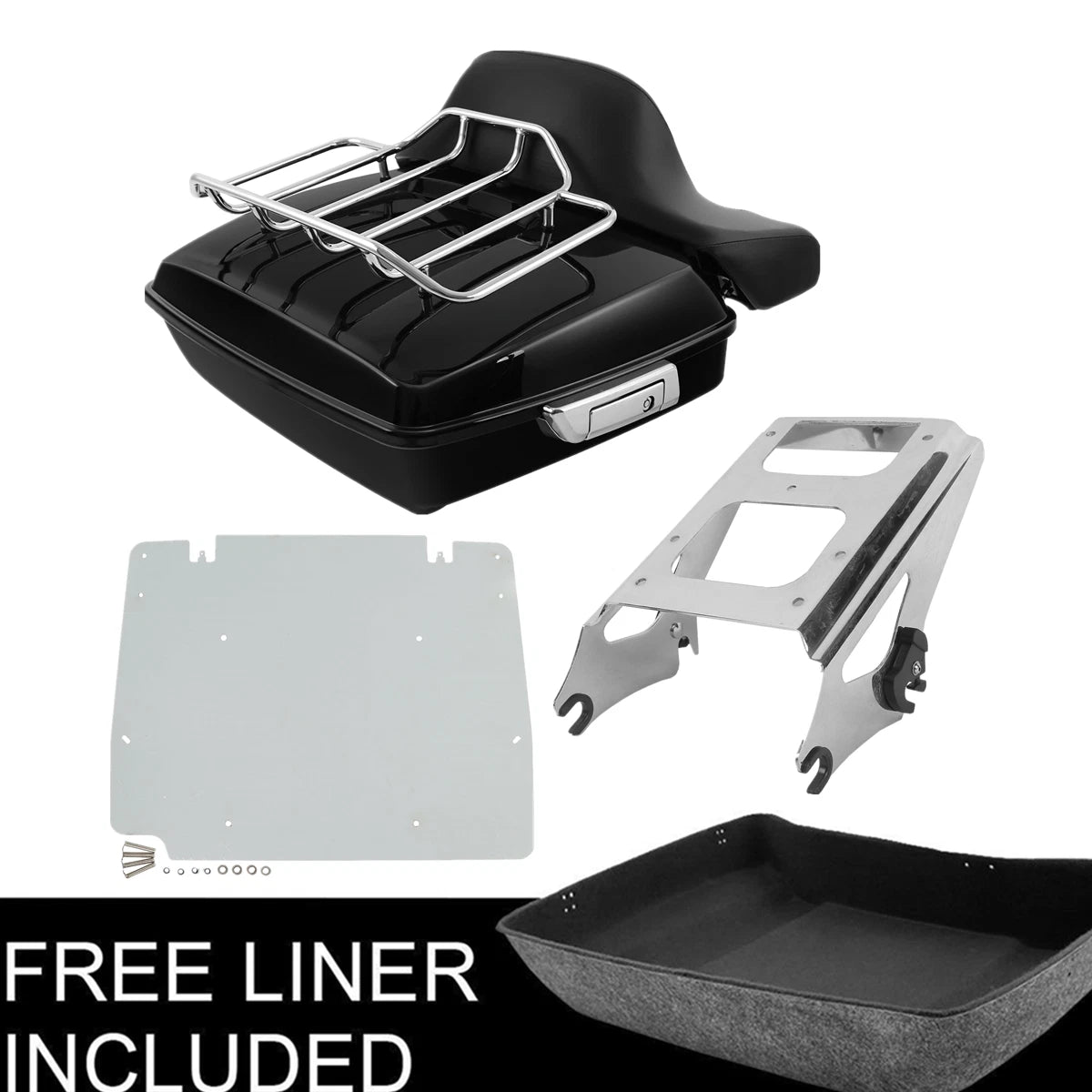 Trunk Mount Rack Base Plate for Harley Electra Road Glide (2009–2013)