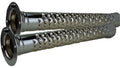 Set of 2 Khrome Werks HP-Plus Louvered Baffle Inserts 4" 4.5" for Motorcycles