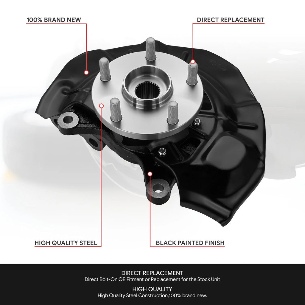 Left Driver Side Loaded Wheel Bearing Knuckle for Lexus ES350, Camry (2007–2012)