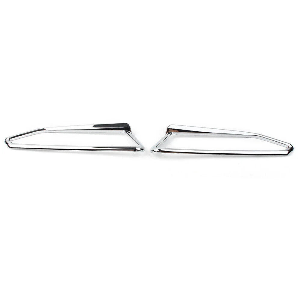 Motor Gloss Chrome Front Light Trim Accents for Honda Goldwing GL1800 (2018-2023)