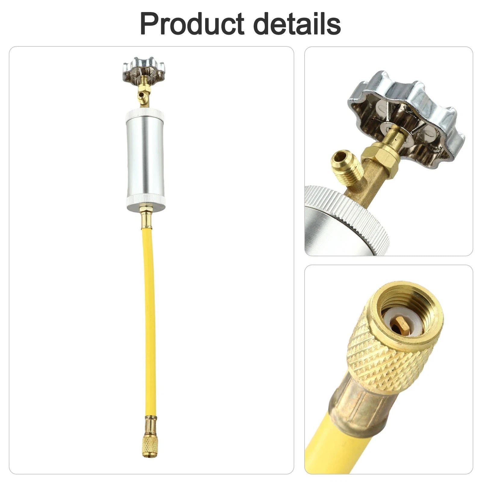 AC Oil and Dye Injector for Vehicle (Aluminum, Copper)