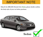 4pcs Front & Rear Splash Guards for 2006-2011 Honda Civic (2006-2011)