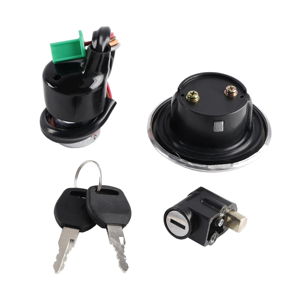 Ignition Switch Lock & Gas Cap Key Set for Suzuki GN125 (1982–2001)