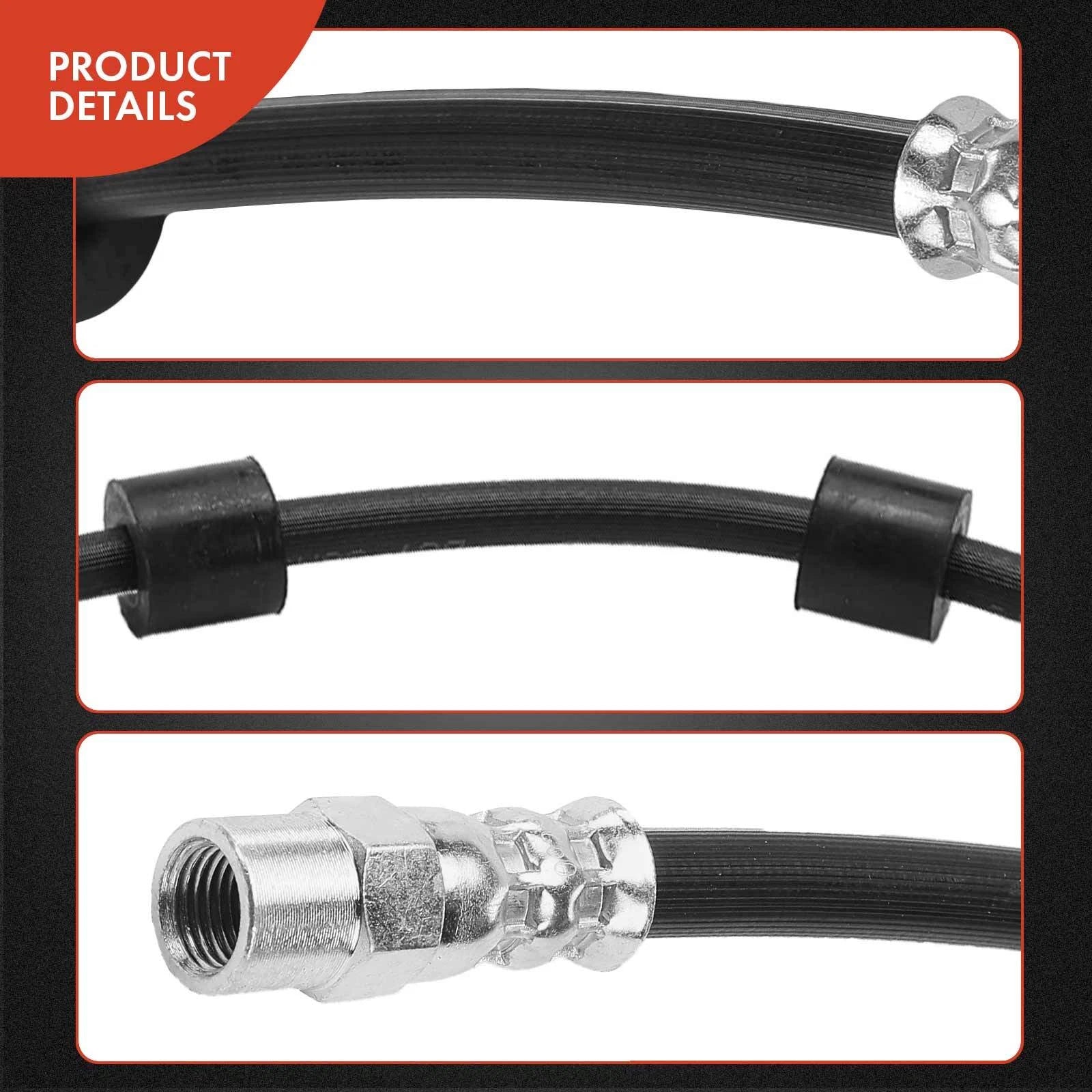 Front Brake Hydraulic Hose for BMW 525i 535i 735i 740iL M5 (1989–1995)