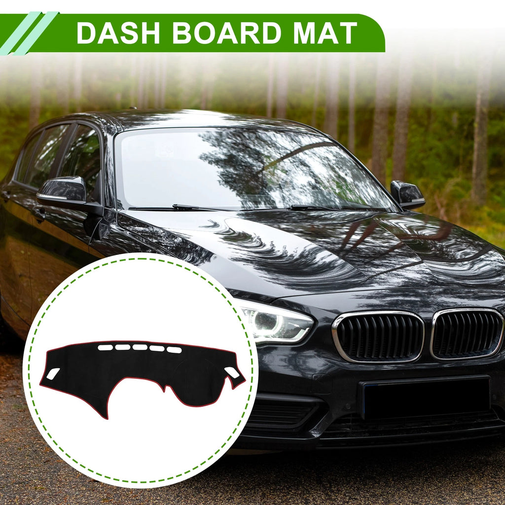 Dashboard Cover Mat for BMW 1 Series F20 (2012–2017) Black Red