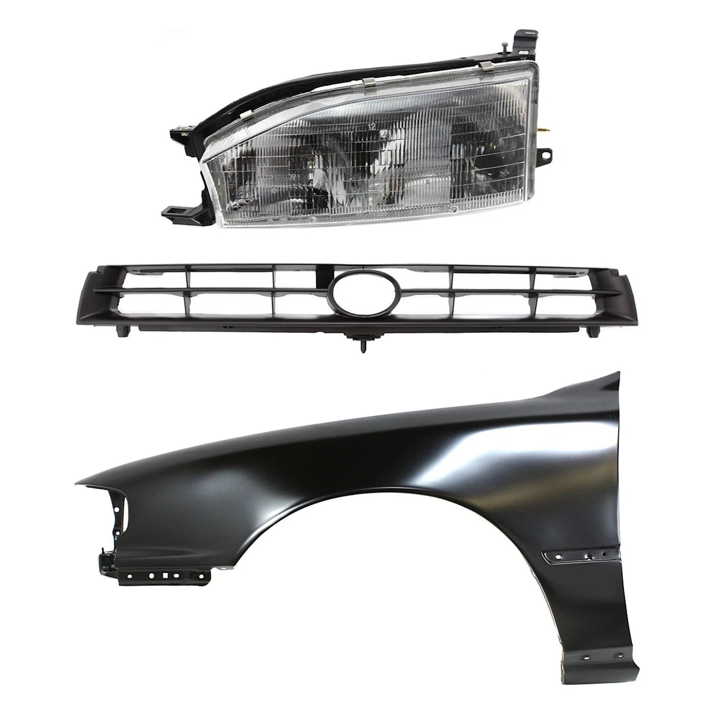 Fender and Headlight Kit for Toyota Camry (1992–1994) with Molding Hole