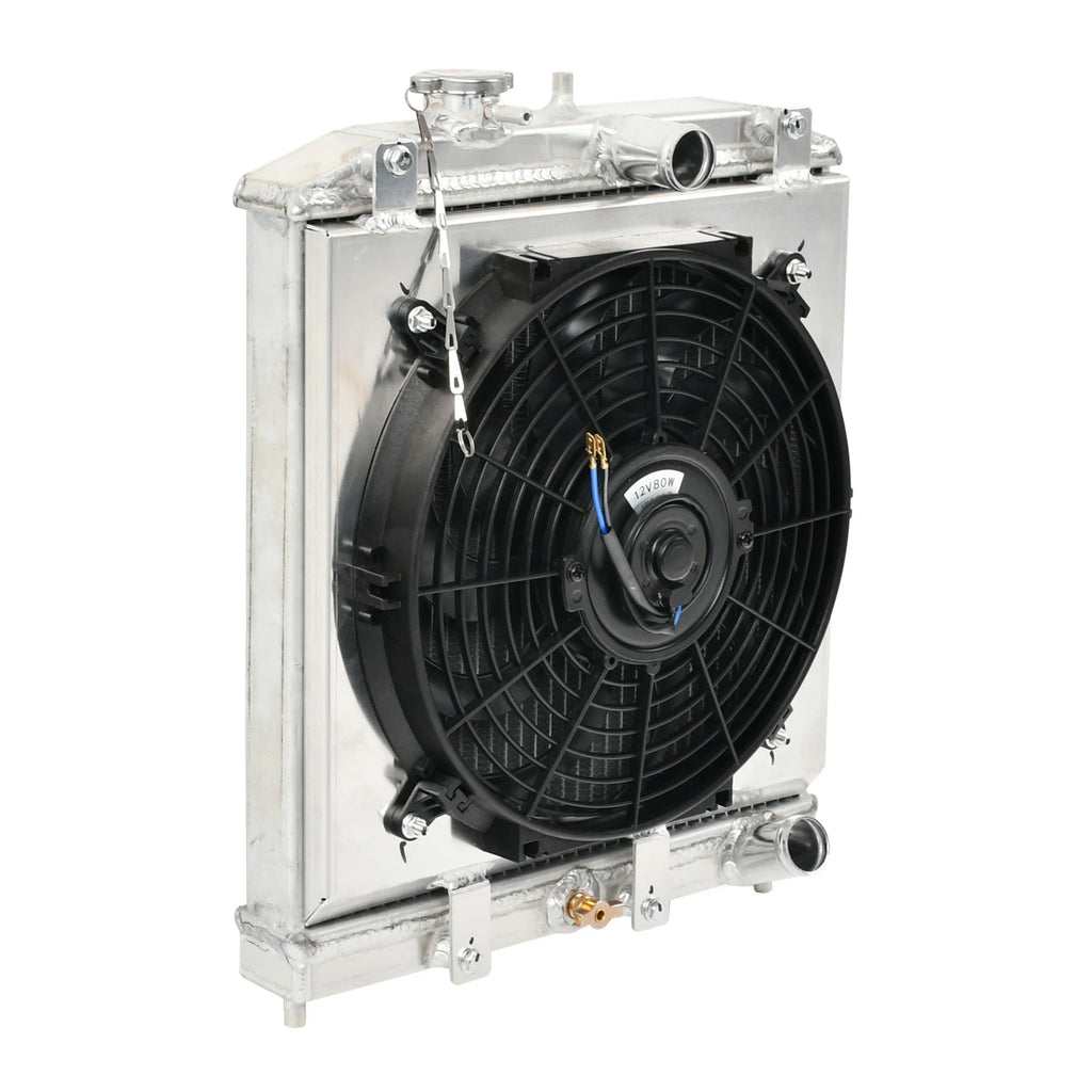 2 Row Aluminum Radiator Shroud Fan Relay for Honda Civic EK EG (1992–2000)