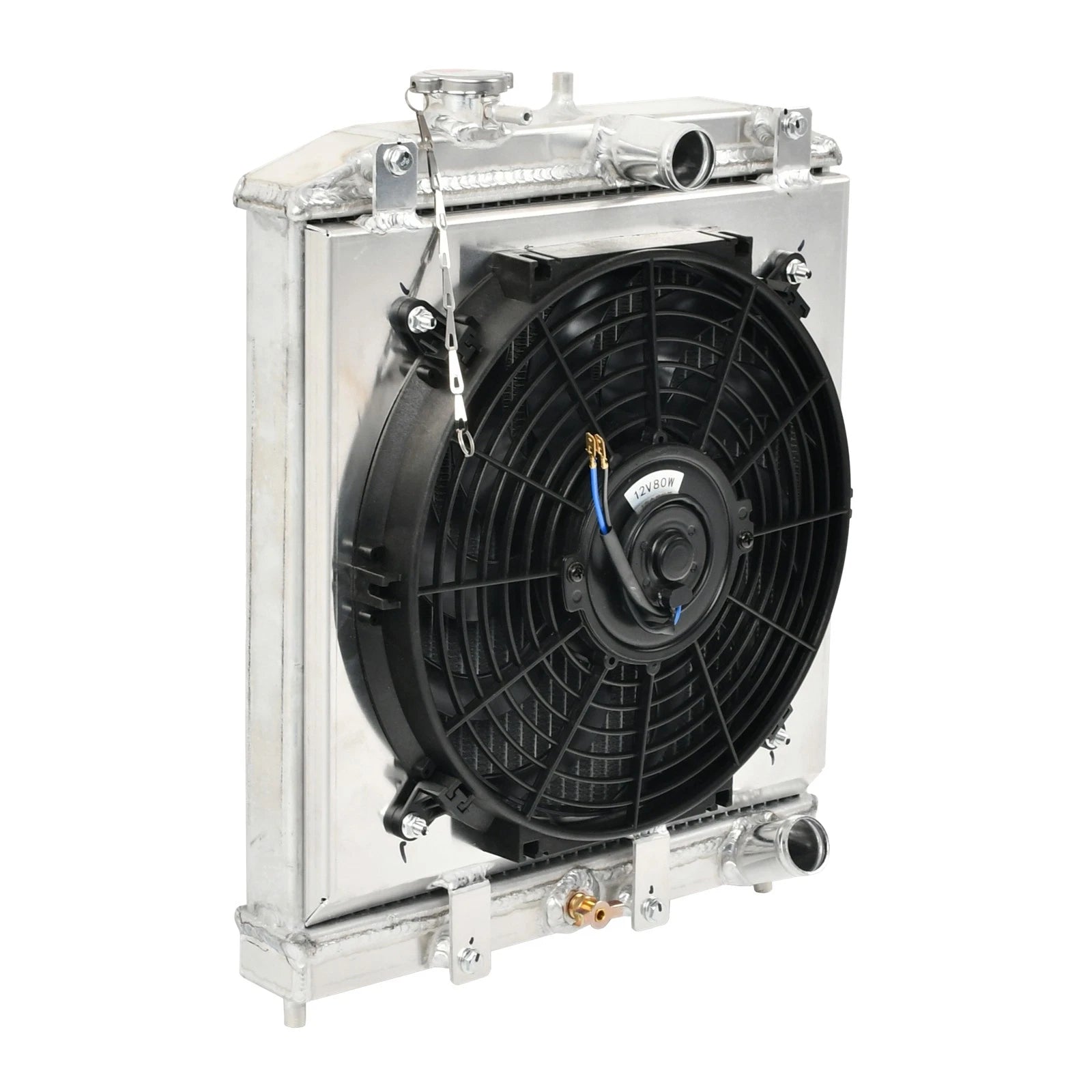 2 Row Aluminum Radiator Shroud Fan Relay for Honda Civic EK EG (1992–2000)