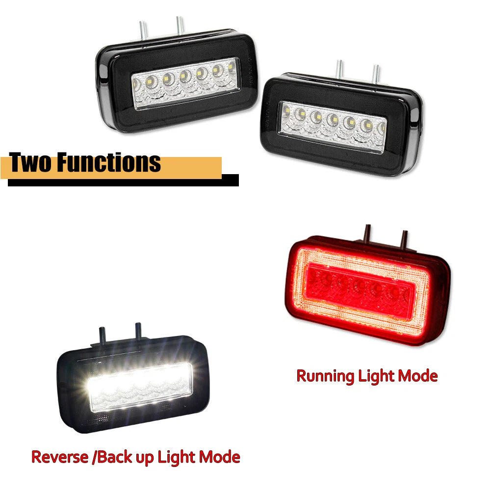 2X Smoked Full LED Rear Fog Lights for