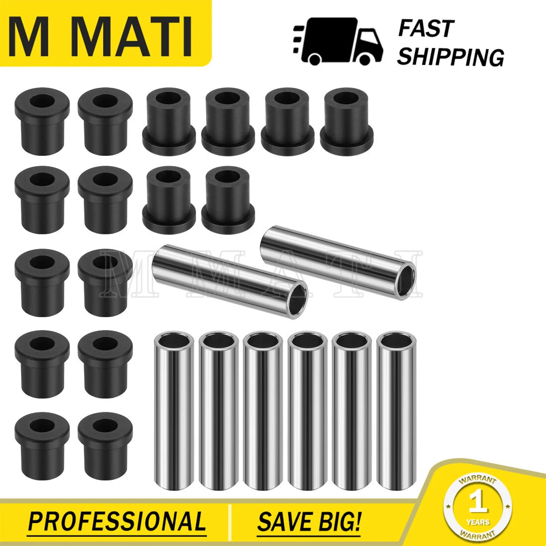 Leaf Spring Bushing for EZGO TXT, Club Car DS (1012303, 1015583)
