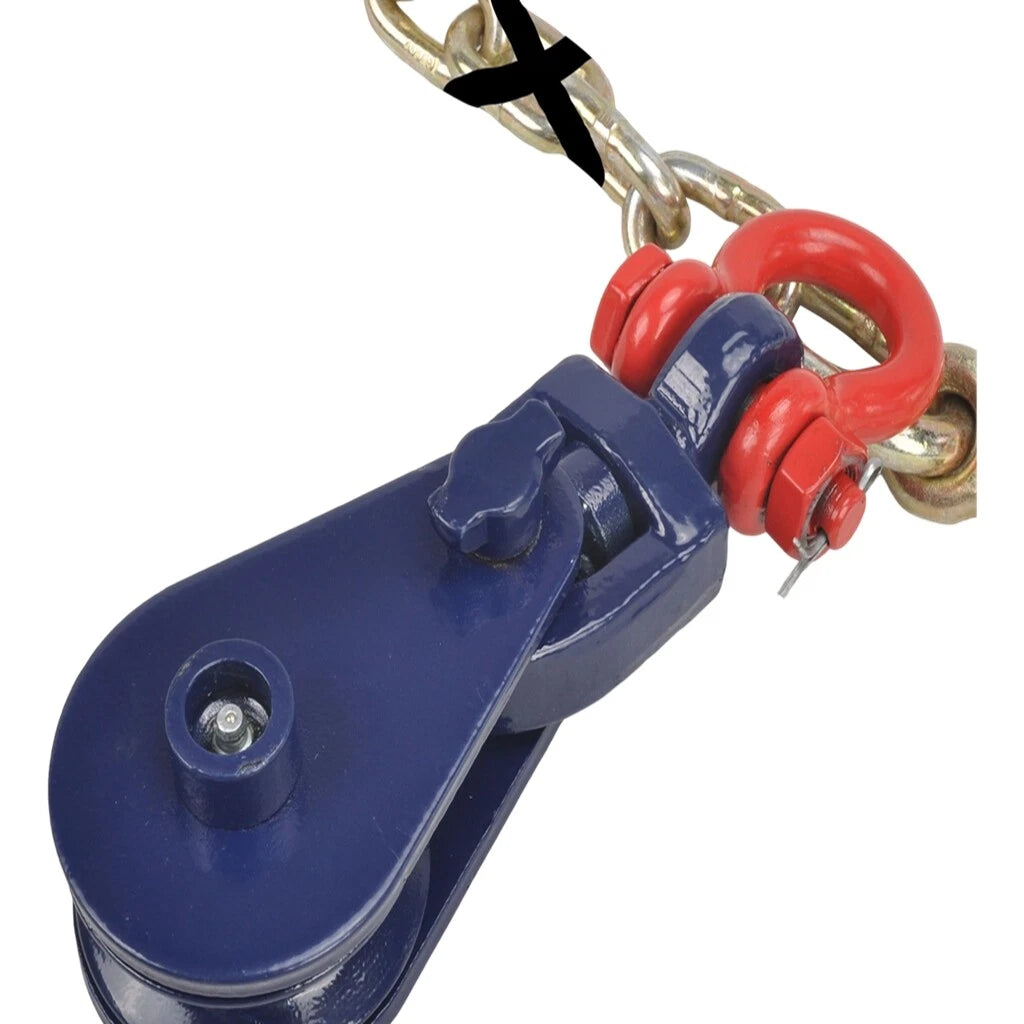 2 Ton Snatch Block with Chain for Flatbed Tow Truck (3/8" X 2')