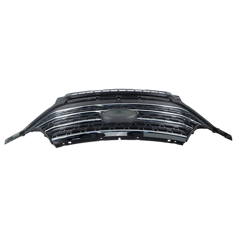 Front Radiator Grille for Ford Explorer XLT (2020–2021) Gloss Black Chrome